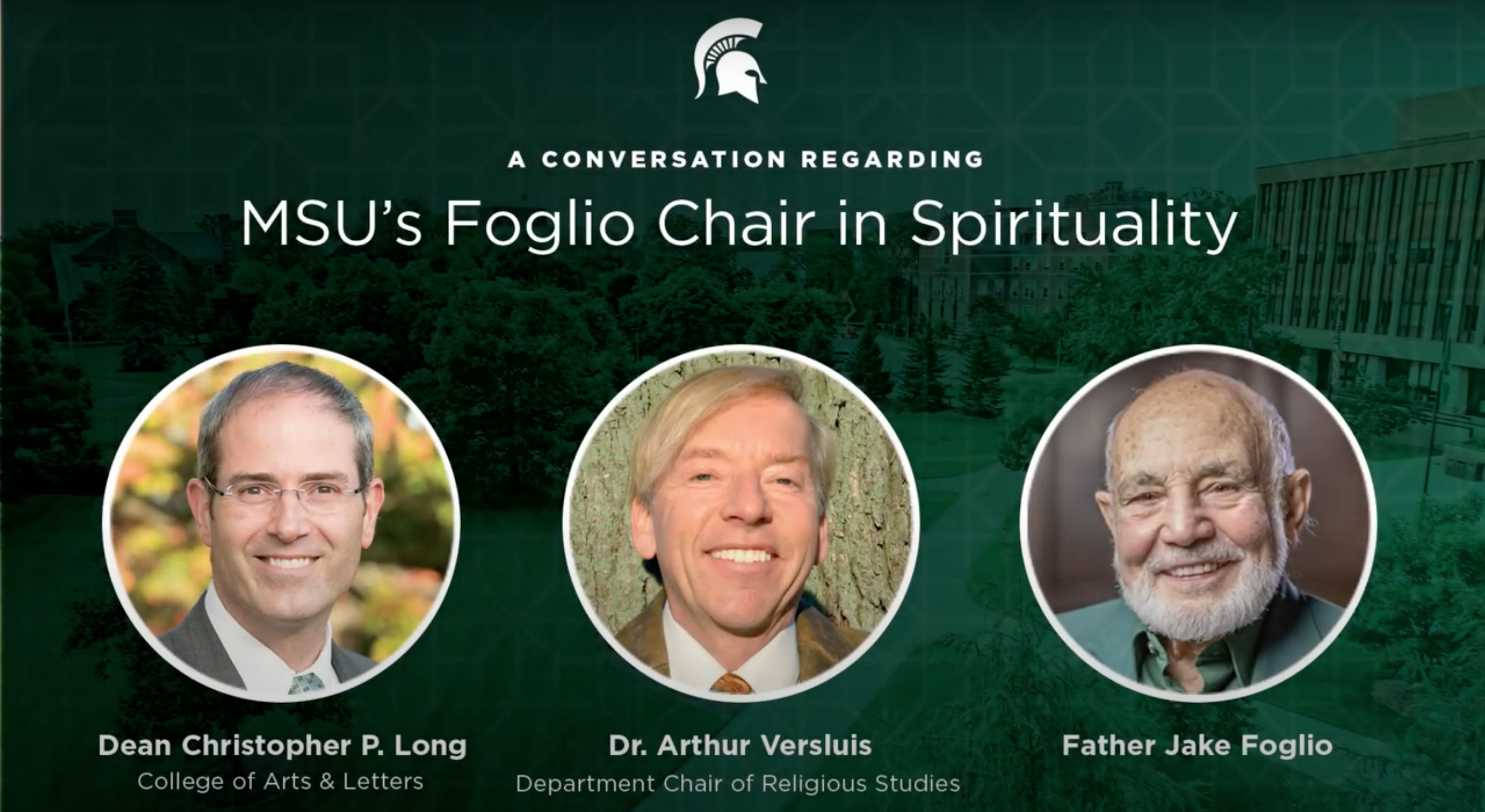 Read more about the article Video: A Conversation About MSU’s Foglio Chair in Spirituality